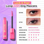 DAZZLE ME Lock And Pop! Duo Mascara Series VoluMAX-ing and LongLASH-ting || Mascara Smudgeproof Transferproof Waterproof Maskara Longlasting Tahan Lama 24 Jam
