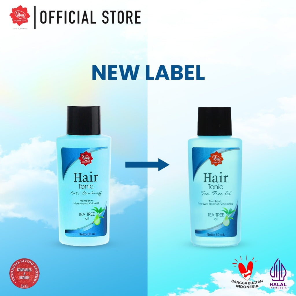 Viva Hair Tonic Anti Dandruff with Tea Tree Oil & Pro VIT B5 - 60 ml