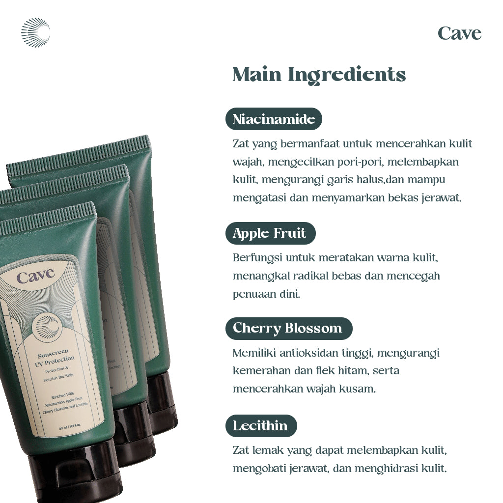 Cave Intense Bright Moisturizer + Sunscreen UV Protection
