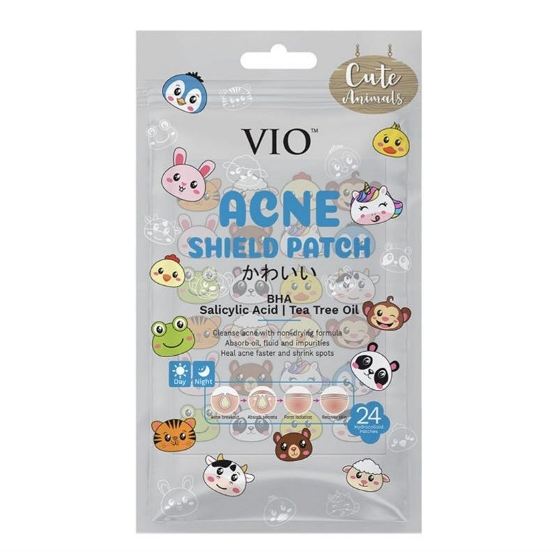 Vio Acne Shield Patch Jerawat 24 Pcs Dengan Tea Tree Oil Dan Salicylic Acid