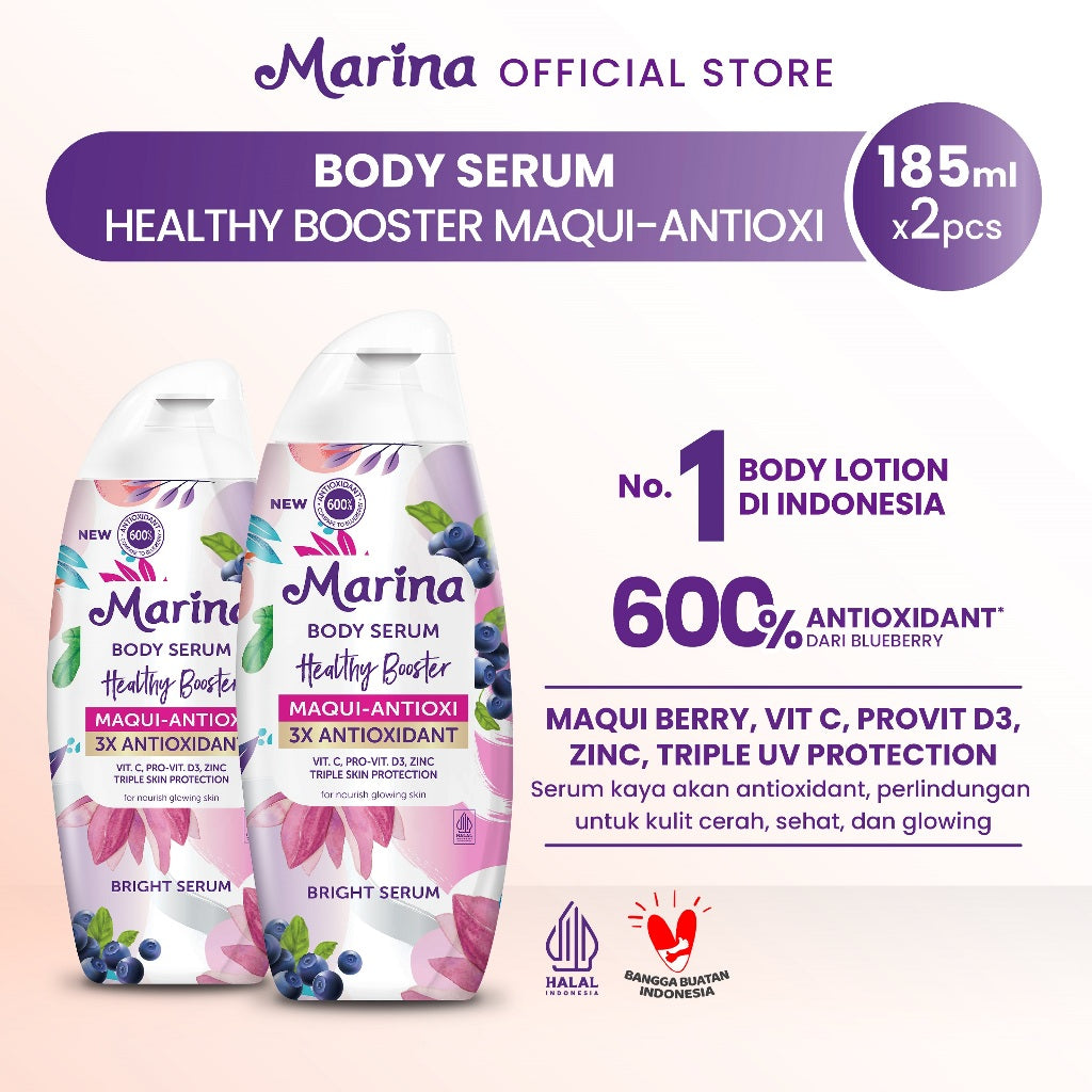 Marina Healthy Booster Bright Serum Maqui [ 185ml - 2pcs ] - Exp : 06.2026