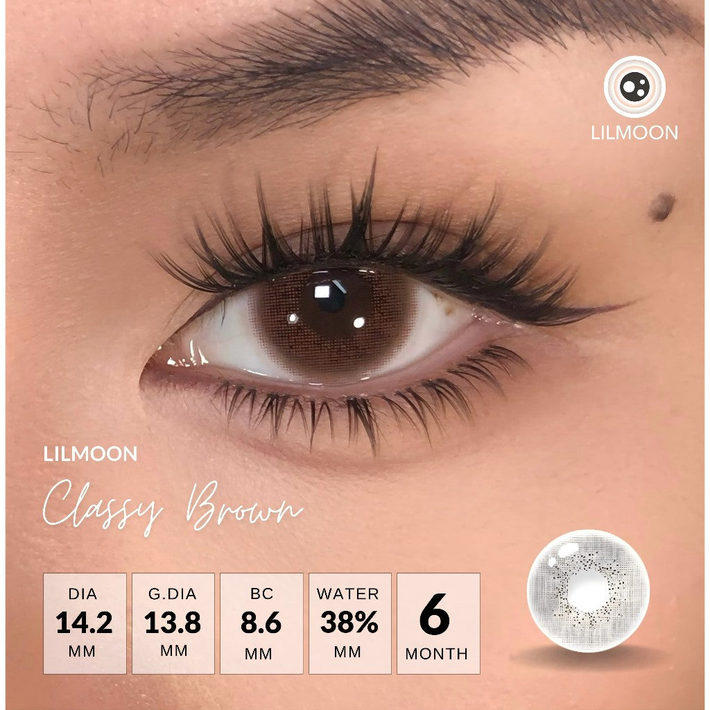 [Fuji Favorite] Lilmoon Softlens Kualitas Jepang softlens minus (0 sd -8.50) natural contact softlens/softlens warna/Lensa kontak/Japan lens/Lensa minus/softlens brown/softlens grey