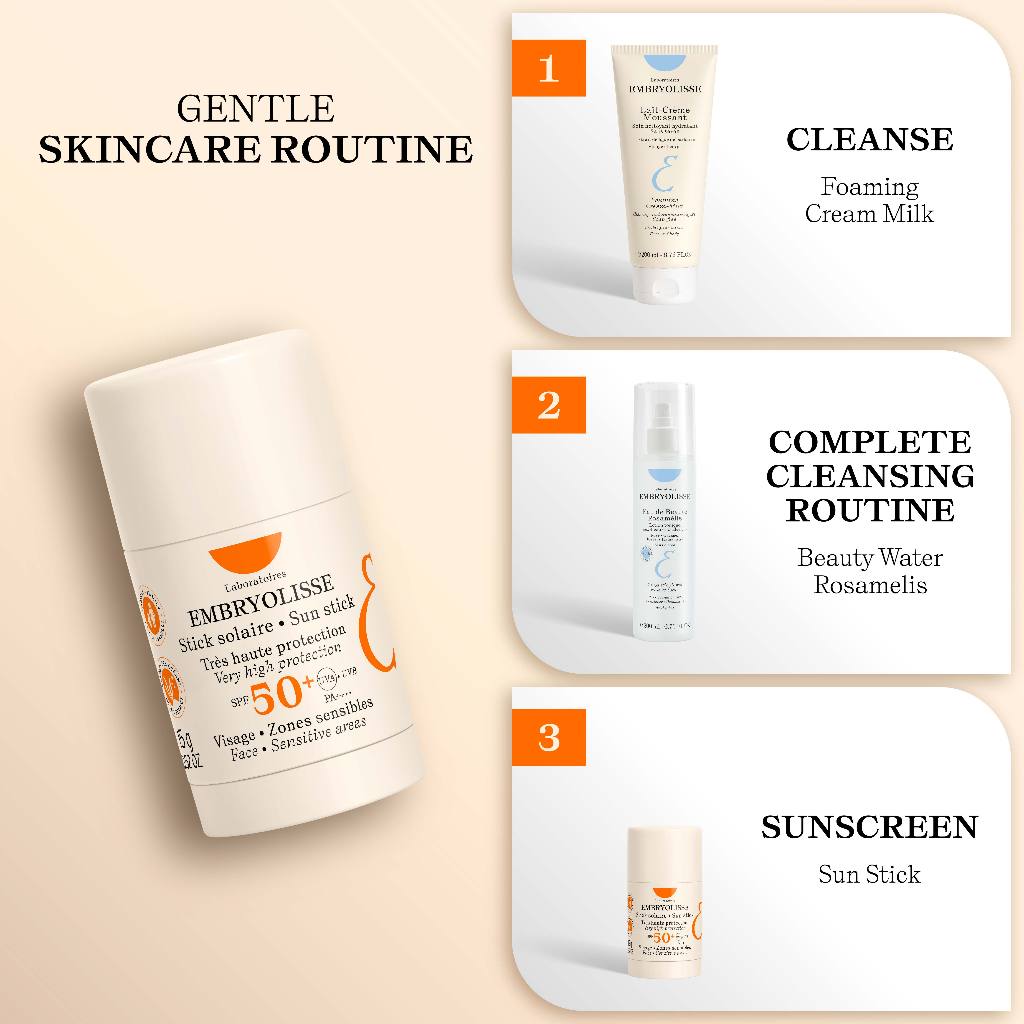 Embryolisse Stick Solaire - Sunscreen Stick SPF 50+ / PA ++++ 15gr - Sunscreen Kulit Normal Sunblock Sensitif