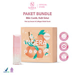 Noera Paket Collagen Drink Improved Formula & New Vita Lip serum | Minuman Kolagen Glutathione Pencerah | Premium Collagen Drink | Colagen Beauty Drink | Beauty Booster