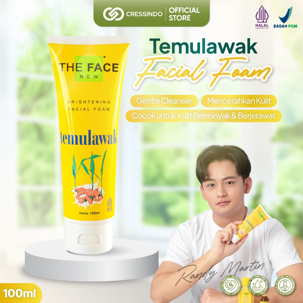 THE FACE Temulawak  Facial Foam 100ml With Ekstrak Temulawak and Niacinamide - Sabun Pembersih Wajah
