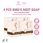 Noera Bundling 4 Pcs Bird's Nest Soap | Face & Body Wash | Sabun Sarang Burung Walet