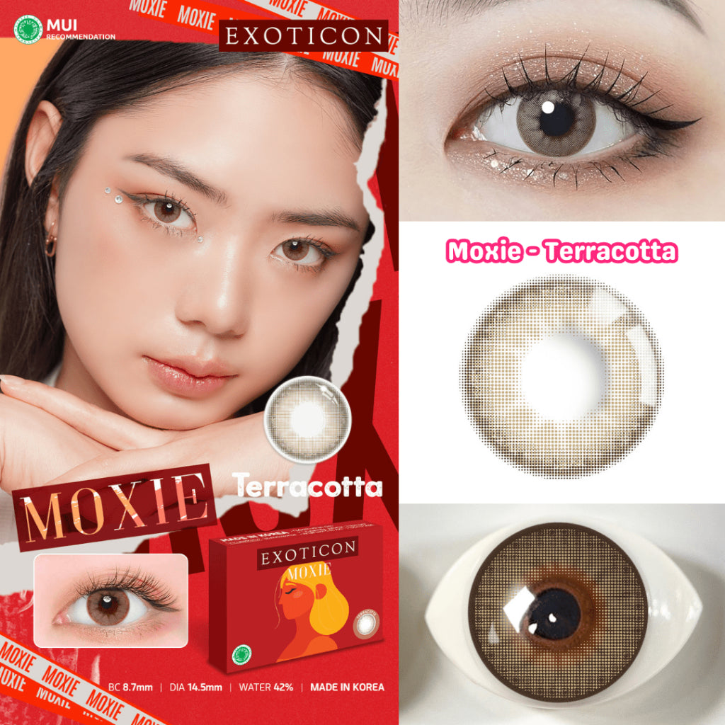 Exoticon Softlens Moxie Varian Chestnut | Terracotta | Pacific | Soflens Cokelat | Soflens Biru