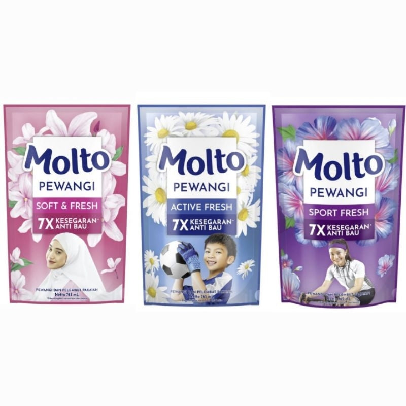 Molto Pelembut & Pewangi Pakaian Hijab Refill 765 ml