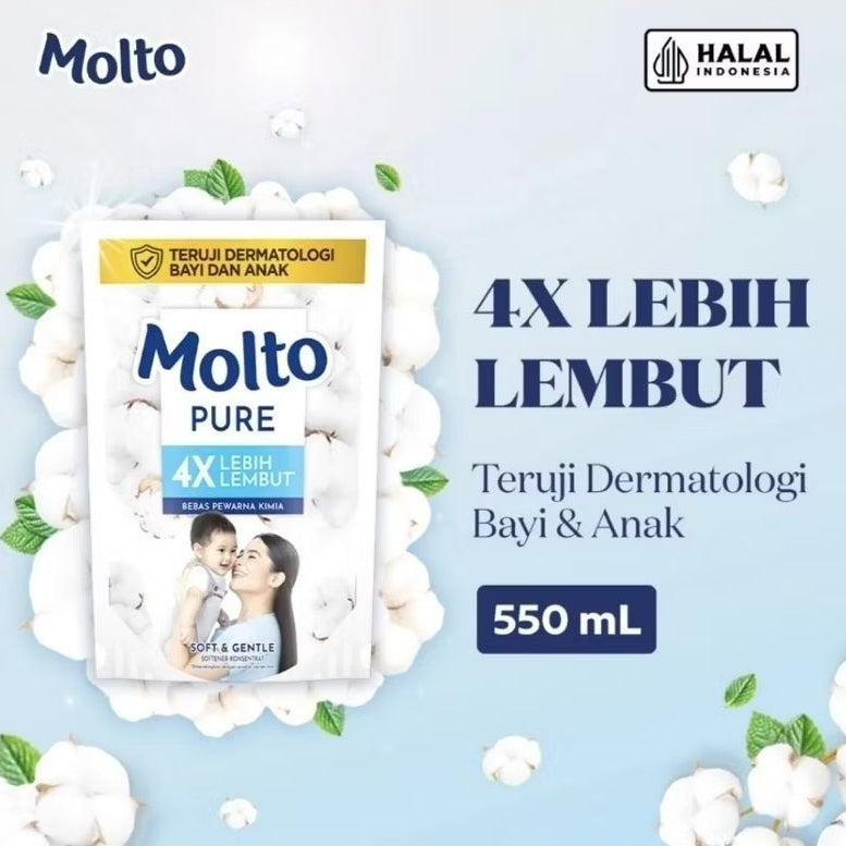 Molto Parfum + Protect Pelembut & Pewangi Pakaian Refill 550 ml