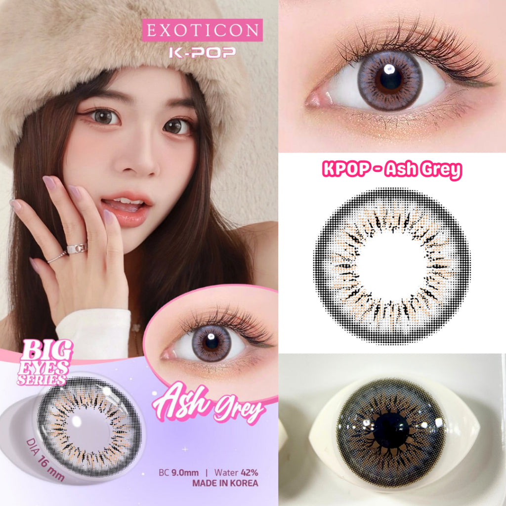 Exoticon Softlens Grey Series II Livi | Sofiya | Smoke Grey | Ash Grey | Charcoal Grey