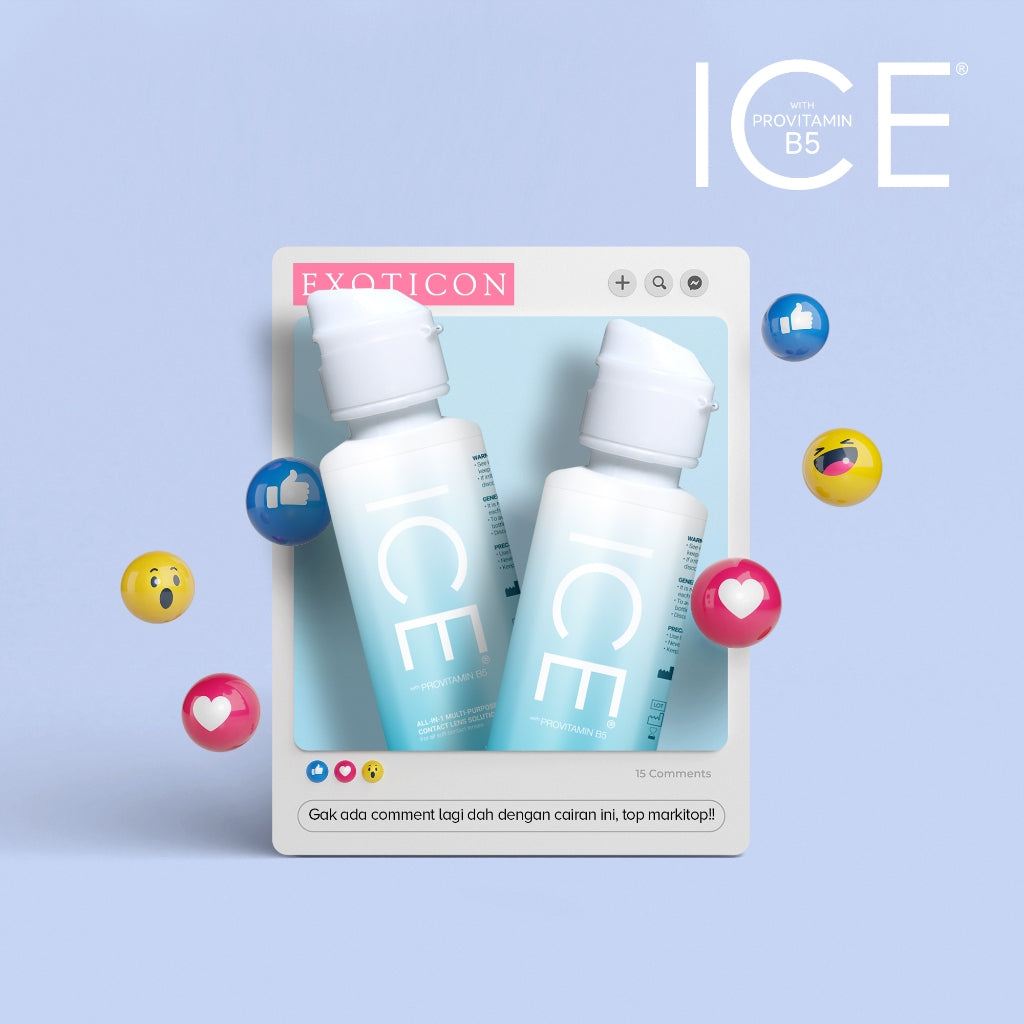 Exoticon Solution - Cairan Pembersih Softlens ukuran 60 ml, 100 ml, 150 ml | Tetes Mata A+ 10ml