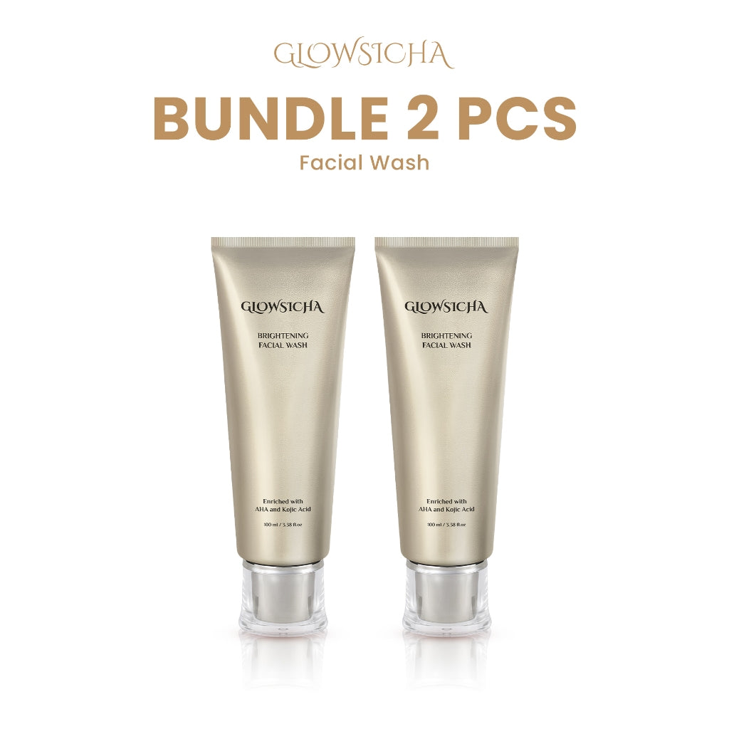 Glowsicha - Brightening Facial Wash Sabun Cuci Muka Cleanser skincare face wash Mencerahkan Melembabkan Pembersih Wajah cleansing balm exfoliating  Facial Foam Bright Cleanser Lembut Cerah Bebas Minyak Anti Kusam Glowing Skincare Harian Kulit Cerah