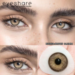 Eyeshare Brown Softlens Nicosia Brown Big Eyes 1Pasang Lensa Kontak Soft Softlen