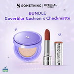 SOMETHINC [2 PCS] CoverBlur Pro Filter Breathable Cushion SPF 40 PA++++ x Checkmatte Transferproof Lipstick - Lipstick Batang Transferproof