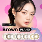 Exoticon Softlens Brown Series (Plano Only) Soflens Normal