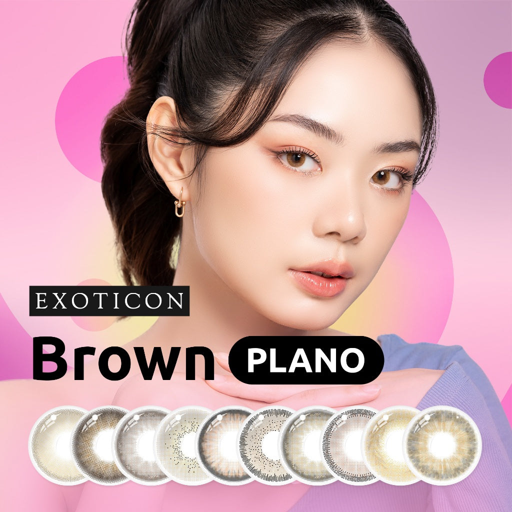 Exoticon Softlens Brown Series (Plano Only) Soflens Normal