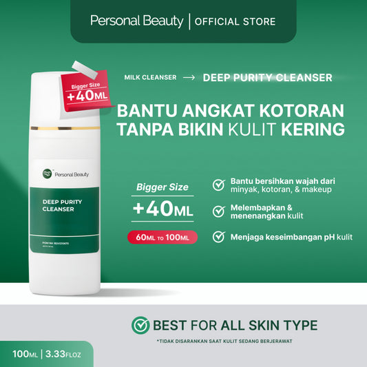Personal Beauty Deep Purity Cleanser Bantu Angkat Kotoran pada Wajah Tanpa Bikin Kulit Kering