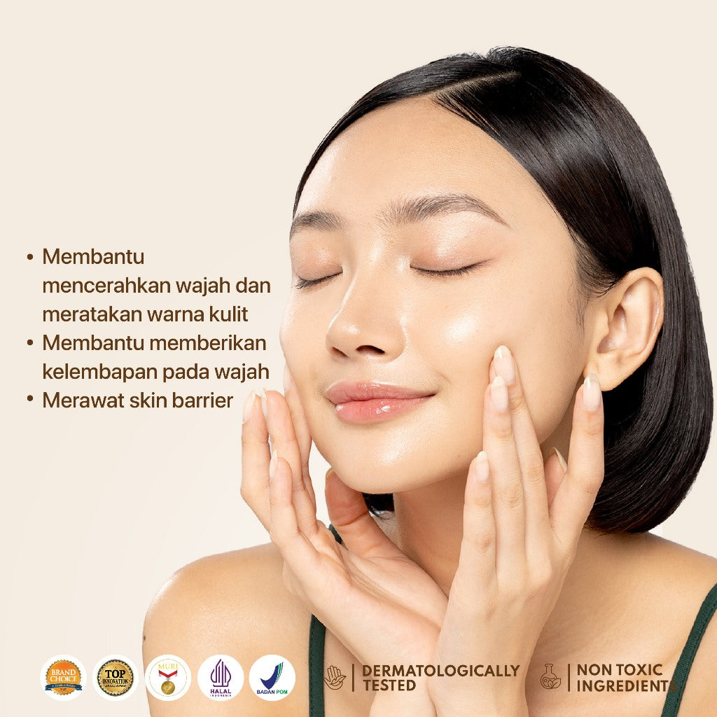 NPURE Bundling Licorice Serum + Licorice Moisturizer 30gr / Bright and Glow / Rangkaian Skincare / Mencerahkan