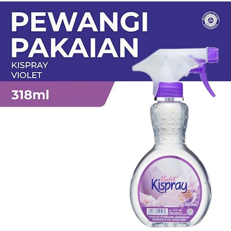 Kispray Violet Pelicin & Pewangi Pakaian Botol 318 ml