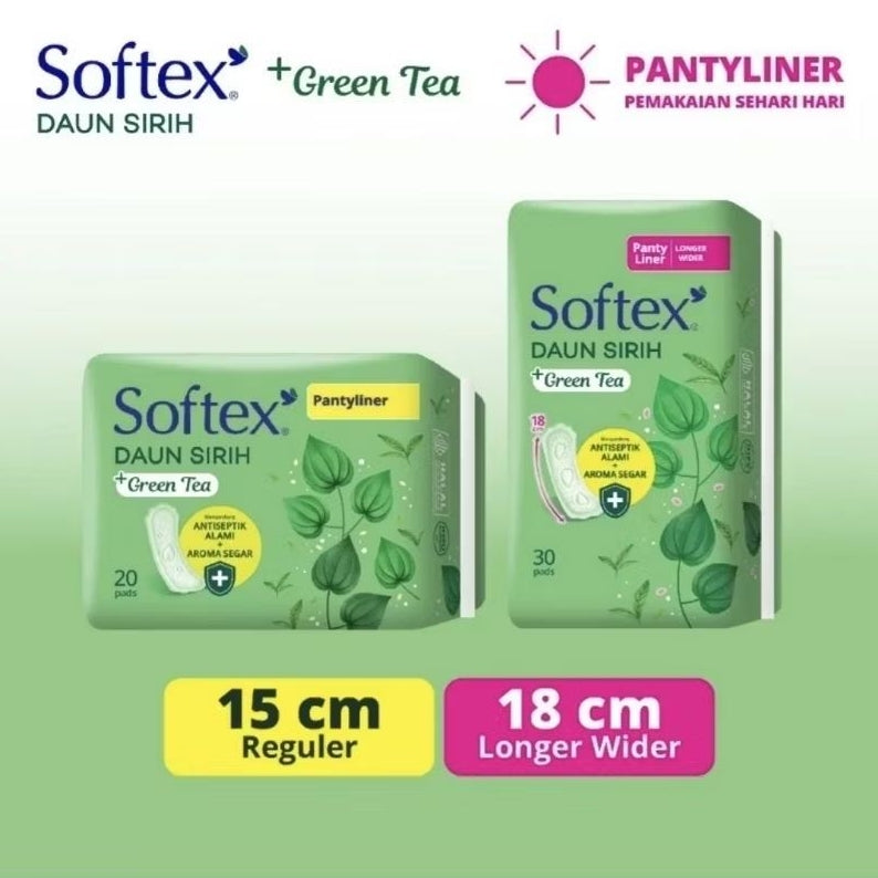 Softex Daun sirih + Green Tea Pantyliner 15 cm 20
pcs