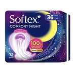 Softex Comfort Night Pembalut Wanita Wing Malam 36 cm 12 pcs
