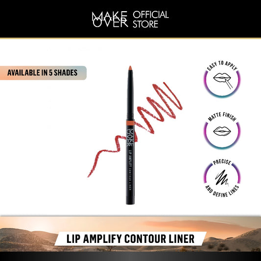 [PRE-ORDER] [ Dubai Fashion Week ] MAKE OVER Lip Amplify Contour Liner 0.2 g - Lip Liner Lipstick Lipstik DFW Nadya Hutagalung Pony Mira Agile Zsa Zsa Utari