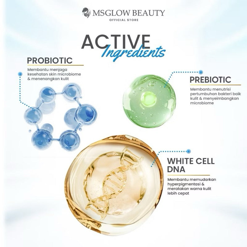 MS GLOW SUN WHITE PRE & PROBIOTIC SUN SCREEN SPF50