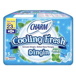 Charm Cooling Fresh Pembalut Wanita Wing Natural Mint 23 cm 15 pcs