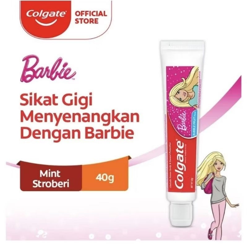 Colgate Kids Barbie Pasta Gigi Anak Stroberi Mint 40 g