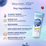 Wardah Perfect Bright Oil Control Pembersih Wajah Creamy Foam Berries 100 ml