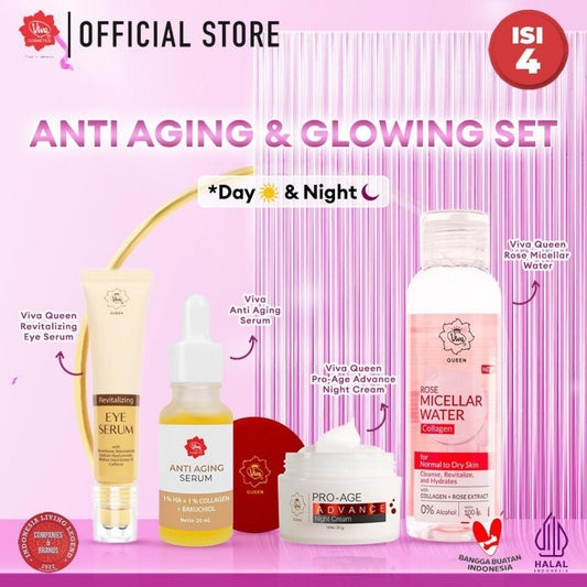 [PROMO] Paket Anti Aging & Glowing Set with 3x Ceramide, Snail Mucin & Bakuchiol