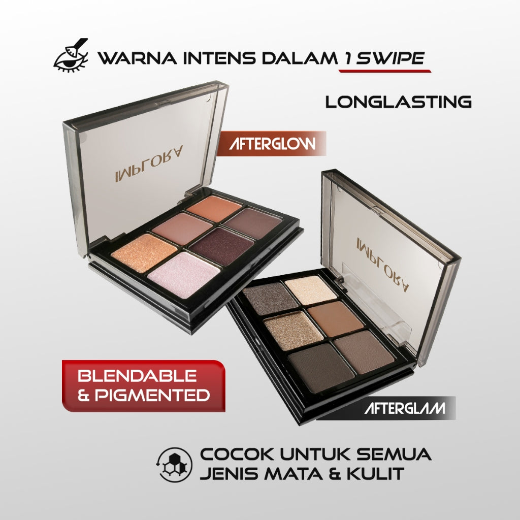 Implora Urban Eyeshadow Palette | Afterglow & Afterglam | Blendable & Pigmented