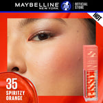 MAYBELLINE OFFICIAL Sunkisser Liquid Blush 5.4mL Instant Fresh Cheeks Glow Matte Cream Blush Liquid Blush Highlighter Blush On Cair Buildable Mudah Di Blend Pigmented Ringan Tahan Lama Tinted Serum