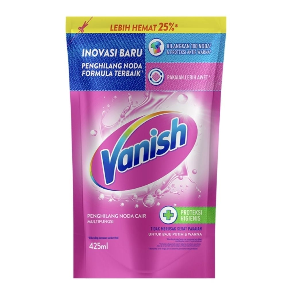 Vanish Penghilang Noda Pakaian Cair Refill 425ml