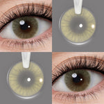 [-1.00~-6.00] Softlens Minus 14.2mm Brown Gray Green No Ring Softlens Natural 1 Years Use