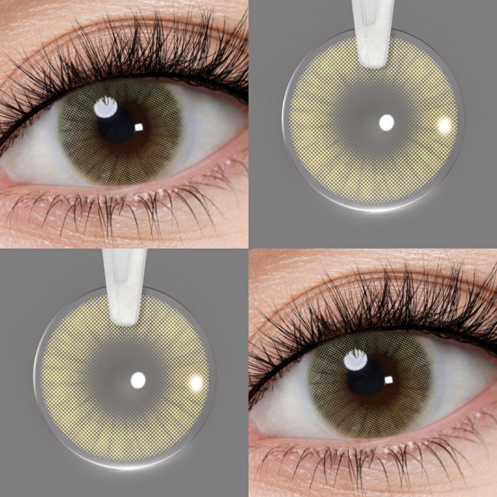 [-1.00~-6.00] Softlens Minus 14.2mm Brown Gray Green No Ring Softlens Natural 1 Years Use
