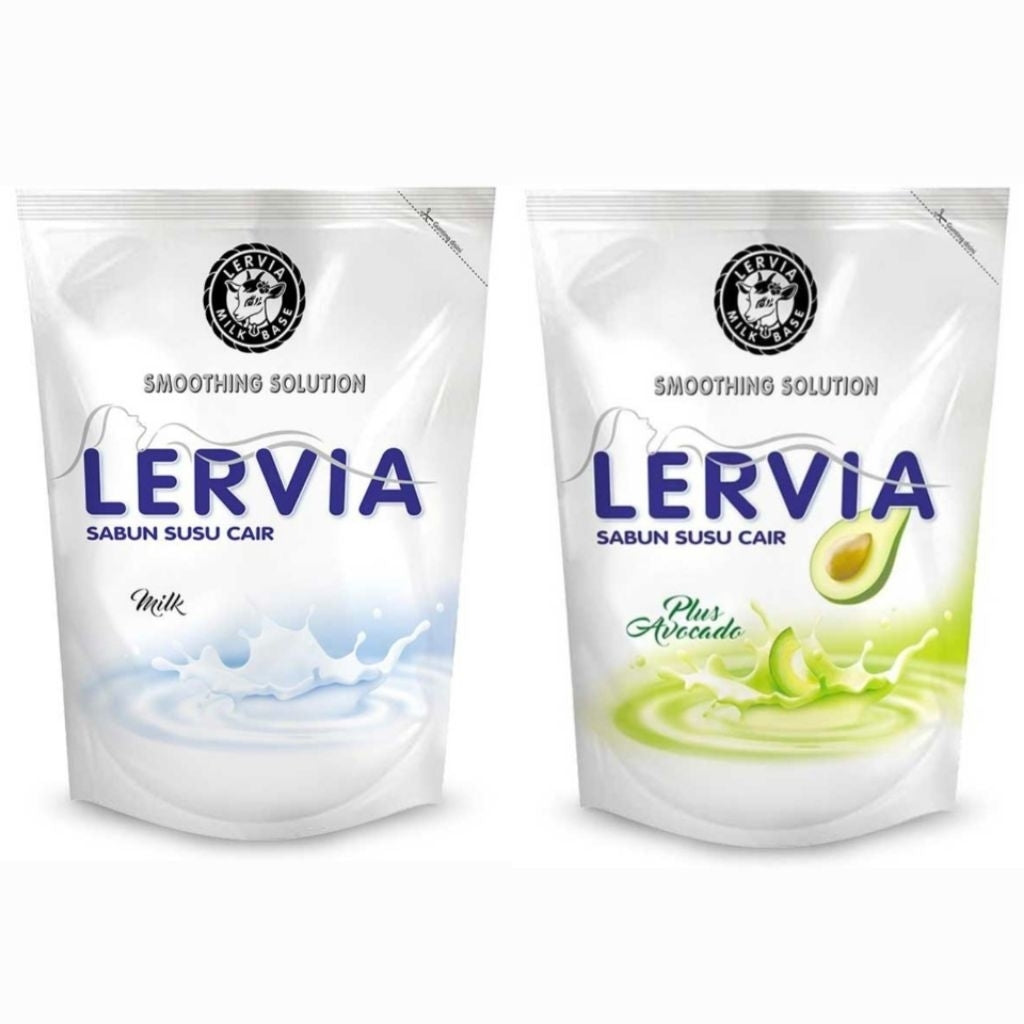 Lervia Sabun Mandi Cair Milk Refill 400 ml