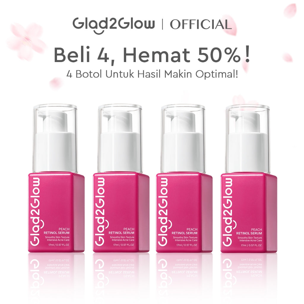 [Hemat 4PCS] Glad2Glow Serum Series - Brightening Mencerahkan Mengurangi Flek Menghaluskan Kulit Meratakan Warna Skincare Kulit Memudarkan Jerawat Niacinamide AHA BHA Centella 377 Perawatan Kulit Peeling Lembut Eksfoliasi Tidak Perih g2glow official store