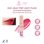Noera 3 in 1 Jelly Tint Juicy Pulm | Lip Tint Jelly