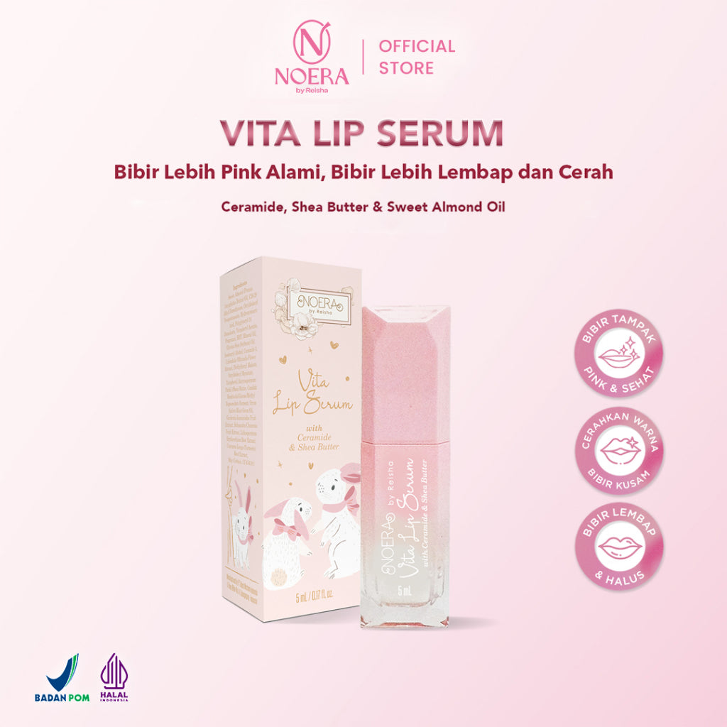 Noera Vita Lip Serum Ceramide & Shea Butter Improved Formula