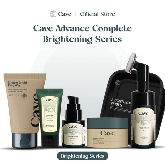 Cave Advance Complete Brightening Series - Paket Skincare Untuk Pria Membantu Membersihkan Menutrisi & Mencerahkan Wajah