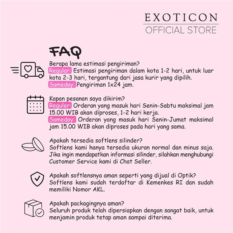 Exoticon Softlens - Exoticon Color - Exo Color Hanni Brown | Hanni Olive | Softlen Minus s/d -10.00