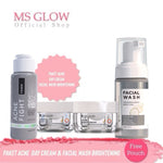 MS GLOW PAKET WAJAH  bonus produk & pouch