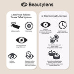 BEAUTYLENS Honeycomb Milk Tea 14.2 Softlens Lensa normal&minus [0.00~-8.00] douyin innocent brown