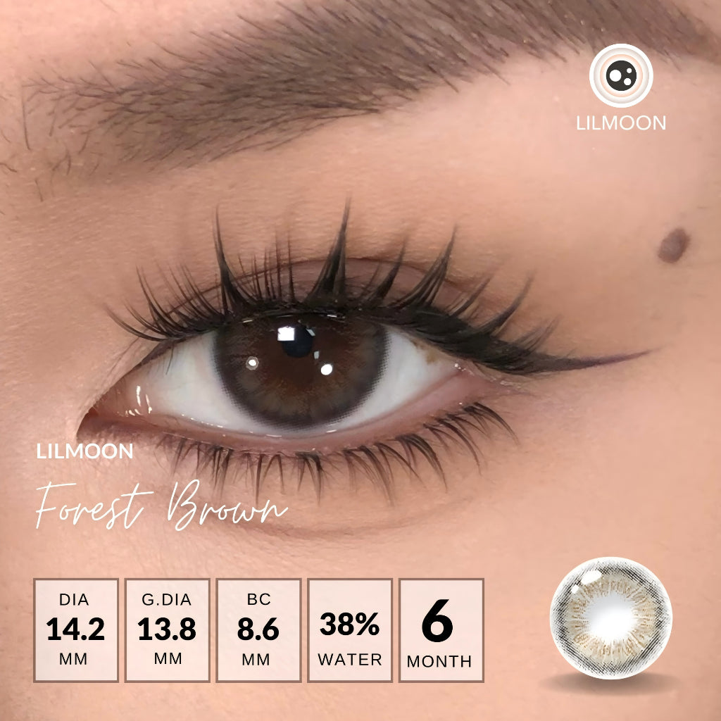 [Fuji Favorite] Lilmoon Softlens Kualitas Jepang softlens minus (0 sd -8.50) natural contact softlens/softlens warna/Lensa kontak/Japan lens/Lensa minus/softlens brown/softlens grey