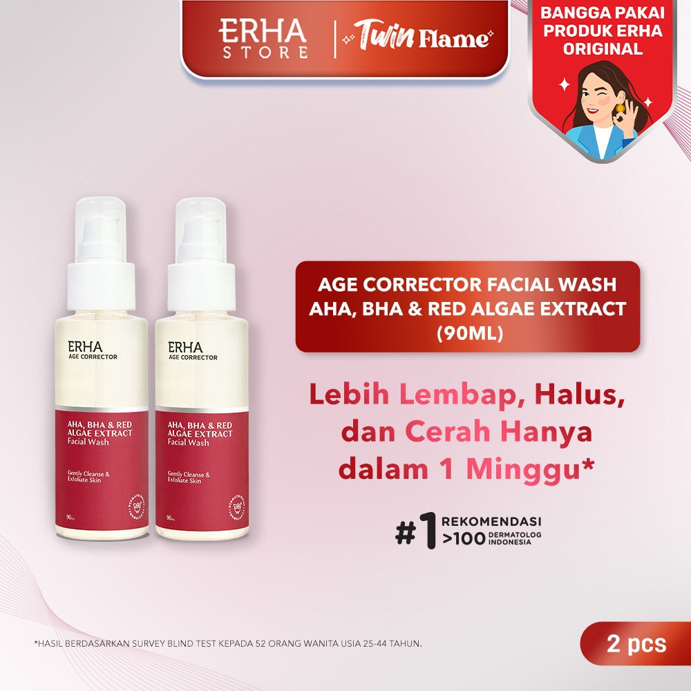 ERHA Twin Flame Age Corrector Facial Wash 90ml - Sabun Wajah Anti Aging