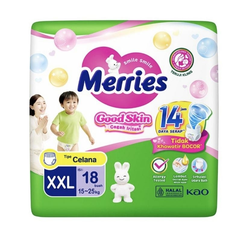 Merries Good Skin Popok Celana Bayi XXL 18 pcs