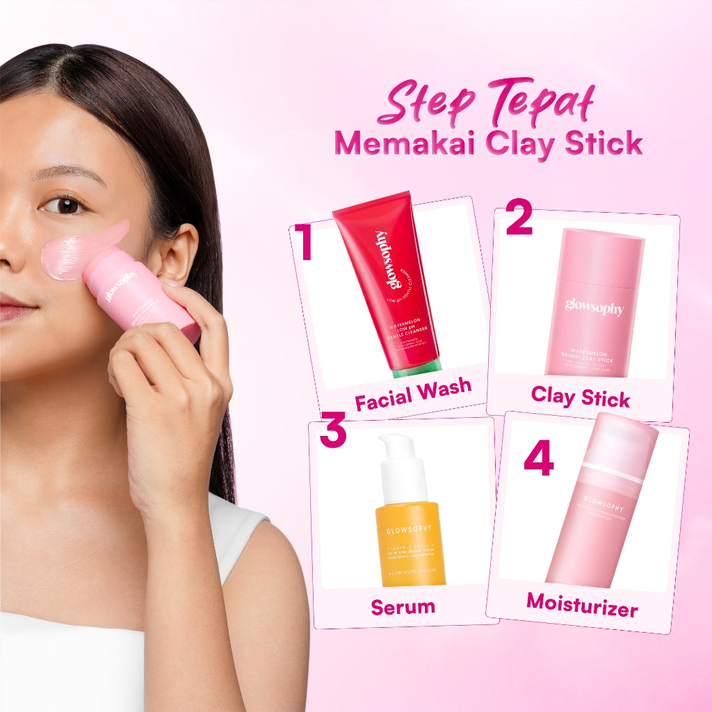 Glowsophy Bundle 2Pcs Watermelon Bright Clay Stick