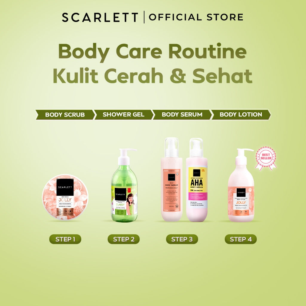 Scarlett Fragrance Brightening Shower Gel Classy | Body Wash | Sabun Mandi Cair