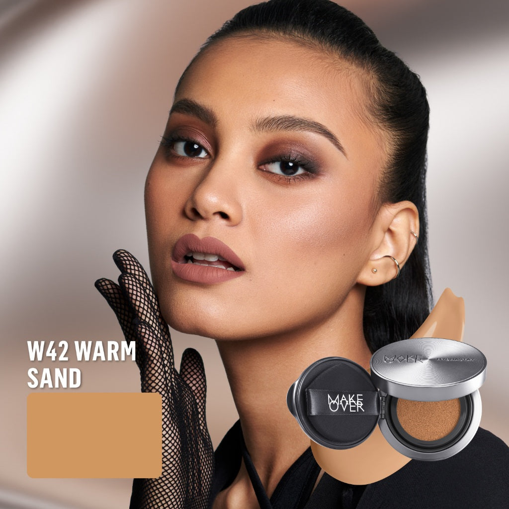 [SPECIAL 11.11] NEW! MAKE OVER Hydrastay Prismatic Glass Cushion - Glow Aqeela Sargio Cushion Plumpy Tahan Cuaca Panas Lembab Anti Crack Smudgeproof Tidak Cakey Tidak Crease High Coverage Tahan Banting Radiant Foundation Compact Makeup
